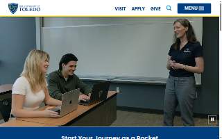 University of Toledo Main Campus Health Center website