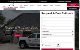 JK Contractors website