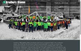 Bradbury Stamm Construction website