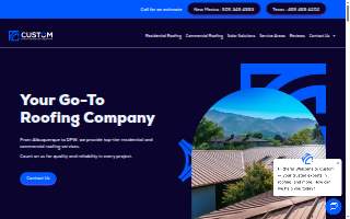Custom Roofing Consulting and Construction - Albuquerque website