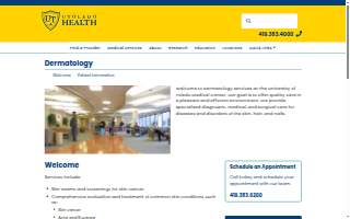 University Toledo Medical Center Dermatology website