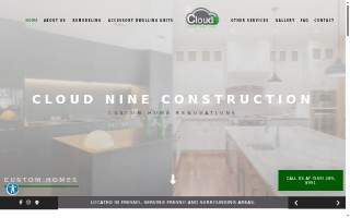 Cloud Nine Construction website
