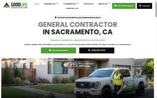 Good Life Construction of Sacramento website