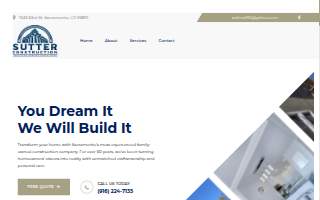 Sutter Construction website