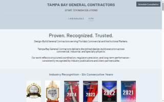 Tampa Bay General Contractors website
