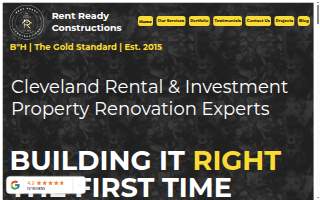 Rent Ready Constructions of Cleveland website