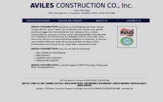 Aviles Construction Co website