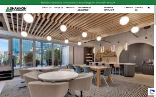 Shannon Construction Company website