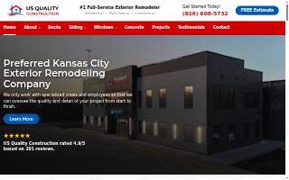 US Quality Construction of Kansas City website