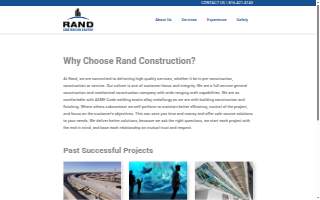 Rand Construction Co website