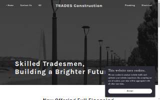 Trades Construction website