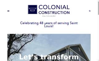 Colonial Construction website