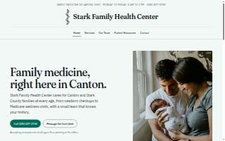 Stark Family Health Center website