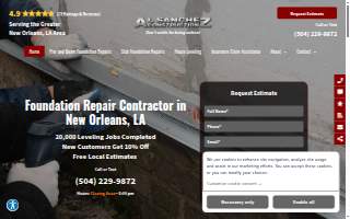 Al Sanchez Construction of New Orleans website