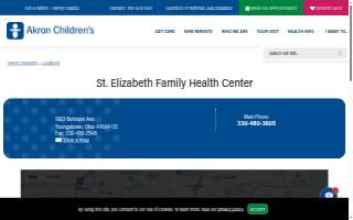 St. Elizabeth Family Health Center website