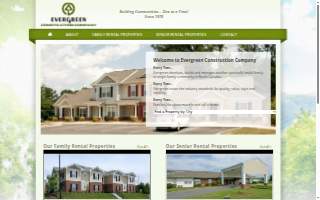 Evergreen Construction Company website