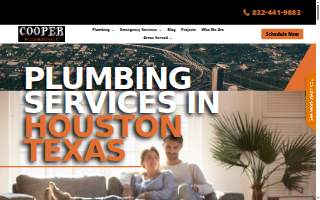 Cooper Plumbing | Houston Plumber website