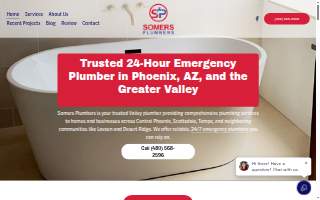Somers Plumbers - Phoenix Plumbing Company website