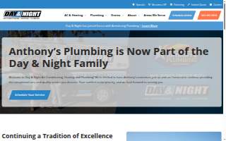 Anthony's Plumbing website