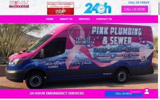 Pink Plumbing and Sewer website