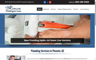 Apache Plumbing Services website