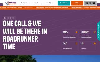 Roadrunner Plumbing & Air website