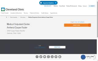 Medical Outpatient Center, Amherst Cooper Foster website