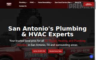 Premier PROS Plumbing & HVAC website