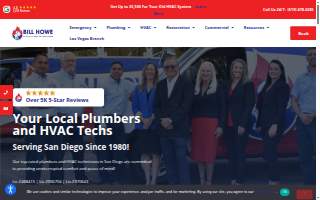 Bill Howe Plumbing, Heating & Air, Restoration & Flood Services website