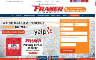 Fraser Plumbing of San Diego website