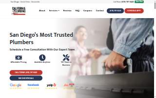 California Plumbing website