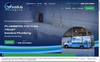 Exodus Plumbing website