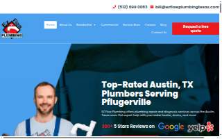 EZ Flow Plumbing website