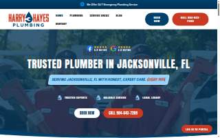 Harry Hayes Plumbing, Water Heater Repair & Drain Cleaning website