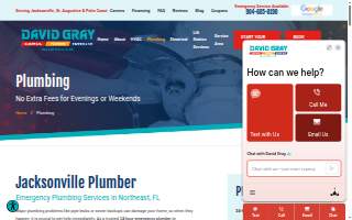 David Gray Plumbing website