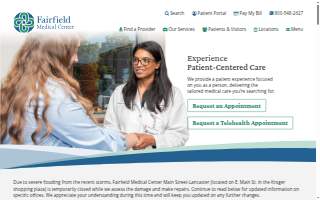 Fairfield Medical Center website
