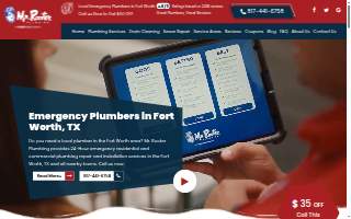 Mr. Rooter Plumbing of Fort Worth website