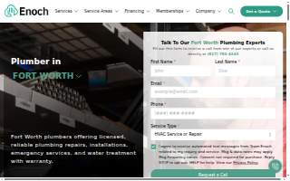 Team Enoch: Electric, Plumbing, Air, Roofing of Fort Worth website