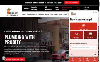 Molberg Plumbing of Fort Worth website