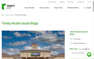 Trinity Health - South Ridge website