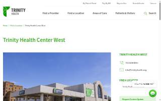 Trinity Health Center - West website