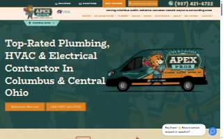 Apex Pros Plumbing, Electrical, Heating and Air website