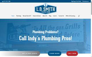 L. D. Smith Plumbing & Drains website