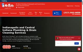 Mr. Rooter Plumbing of Indianapolis and Central Indiana website