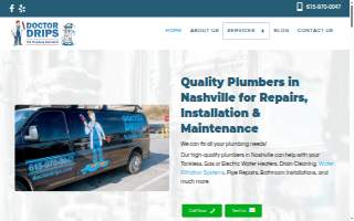 Doctor Drips Plumbing - Nashville website