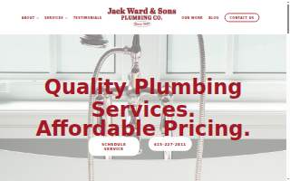 Jack Ward & Sons Plumbing Company website