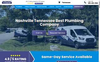 100 Percent Plumbing website