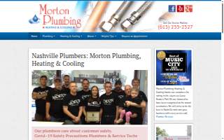 Morton Plumbing, Heating & Cooling, Inc. website