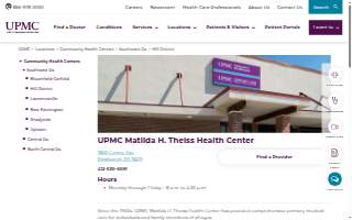 UPMC Matilda H. Theiss Health Center website