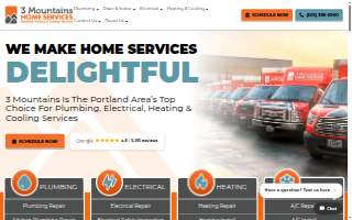 3 Mountains Home Services website
